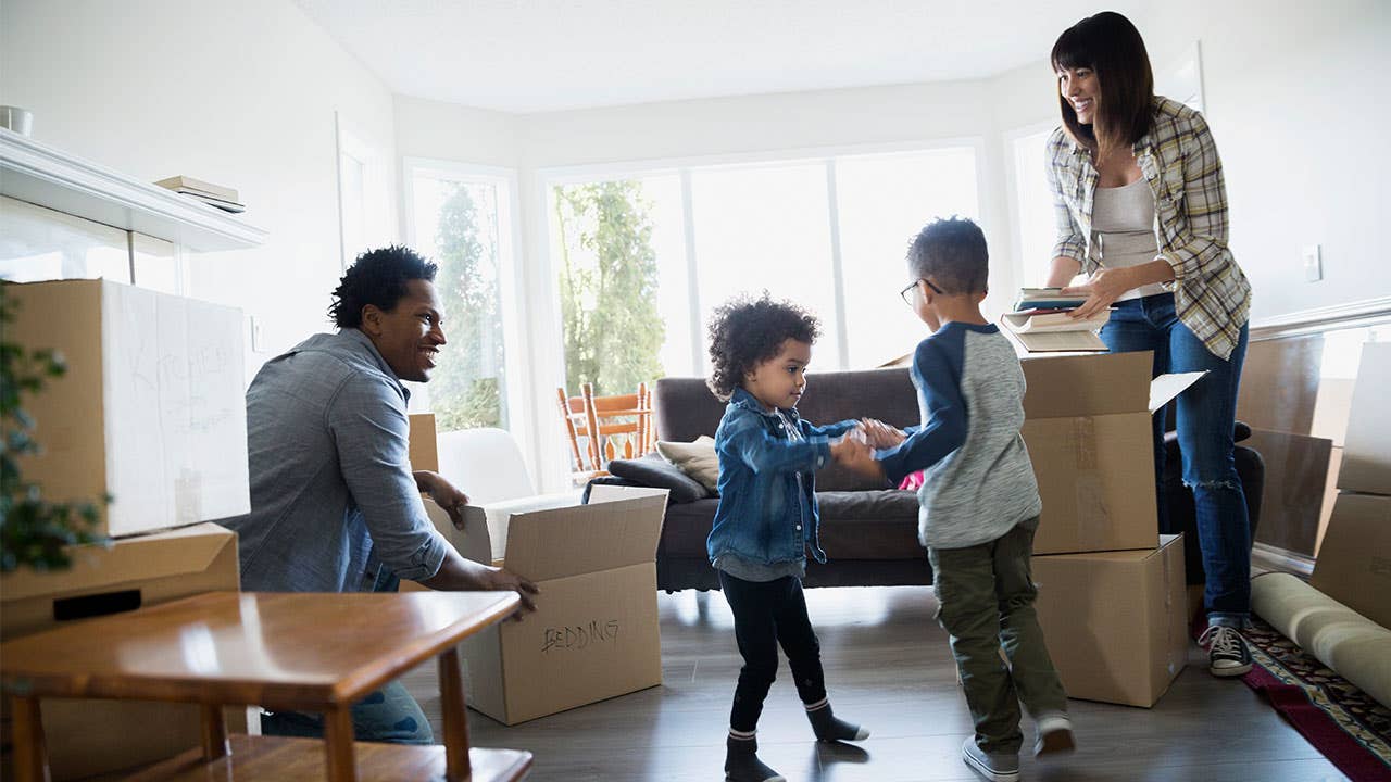 Family moving into home