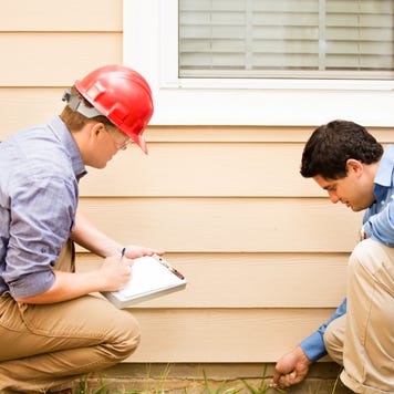 Inspecting a home's foundation
