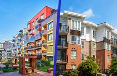 A side-by-side comparison of apartments and condos.