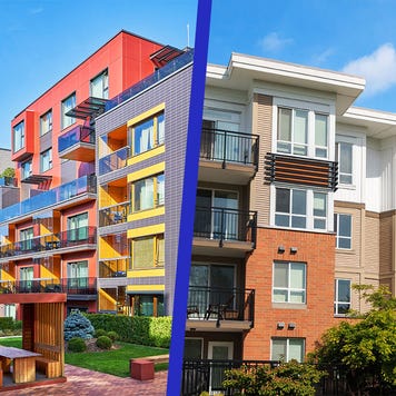 A side-by-side comparison of apartments and condos.