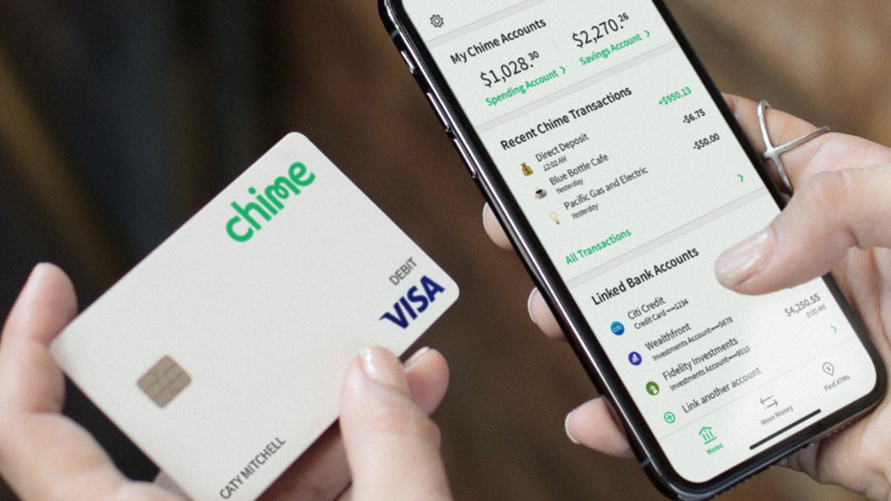 Chime mobile banking app