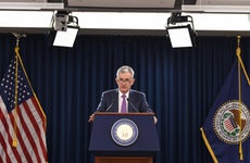 Federal Reserve Chairman Jerome Powell hosts news conference following interest-rate decision.