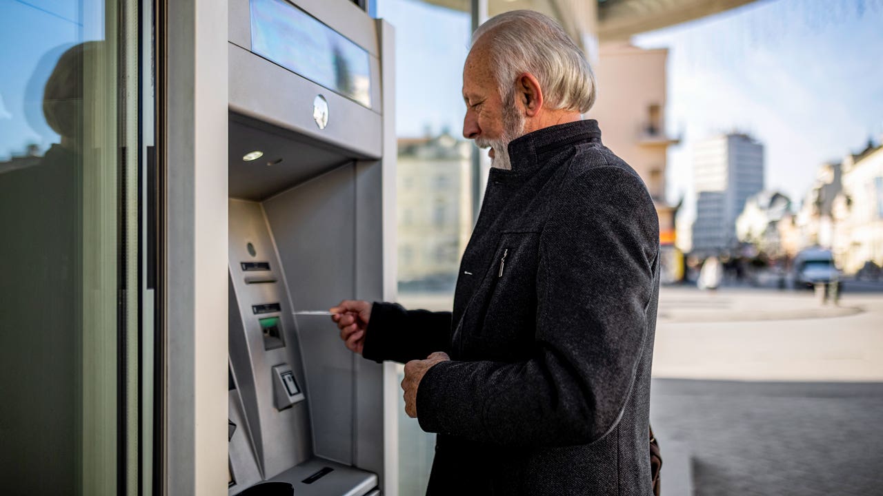 Man at ATM