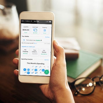 A person uses Trim to try to improve his financial health.