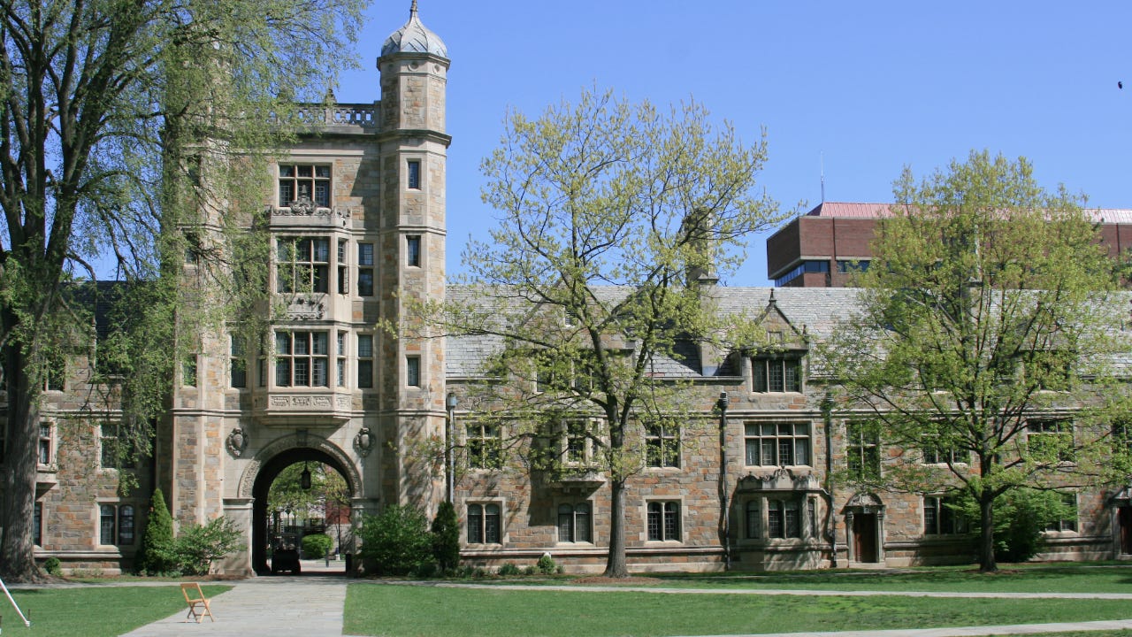 A picture of a building on the University of Michigan campus