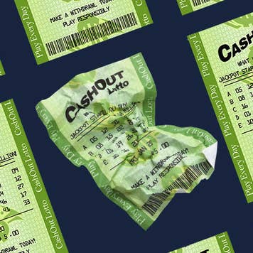 An illustration of lottery tickets.