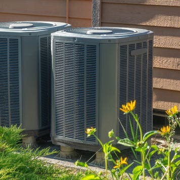 Central air outside of home