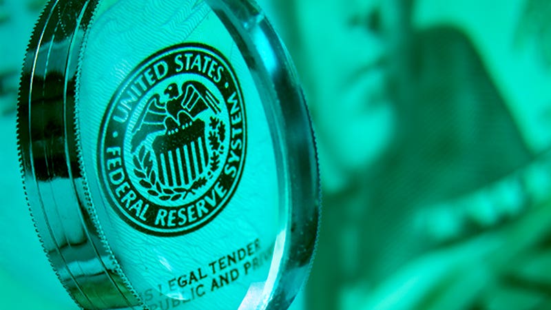 A logo of the Federal Reserve