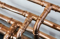 Copper pipe plumbing
