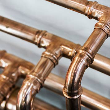 Copper pipe plumbing