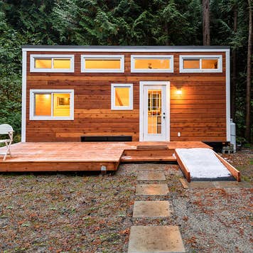 Tiny home in woods