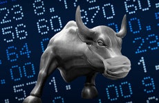 Bull market illustration