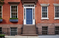 A brownstone townhouse
