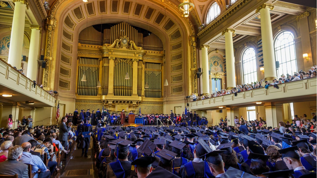 Graduation at Yale law school.