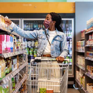 Grocery shopping in COVID pandemic