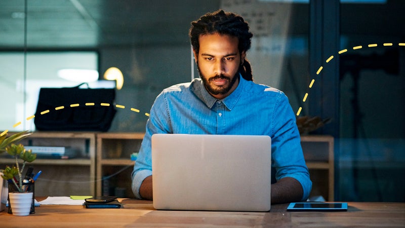 Man on laptop