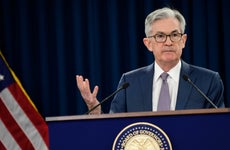 Federal Reserve Chair Jerome Powell speaks at post-meeting press conference