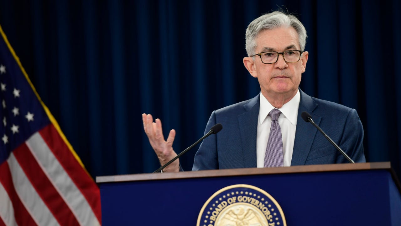 Federal Reserve Chair Jerome Powell speaks at post-meeting press conference