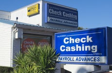 A check-cashing store.