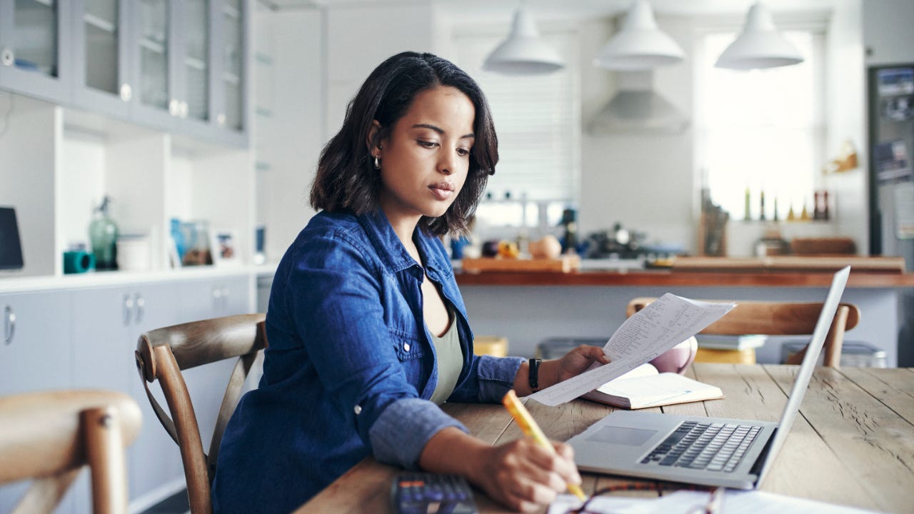 Person doing paperwork