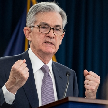 Federal Reserve Chairman Jerome Powell speaks at post-meeting press conference