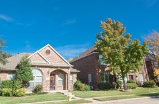 A neighborhood of single-family homes in Texas
