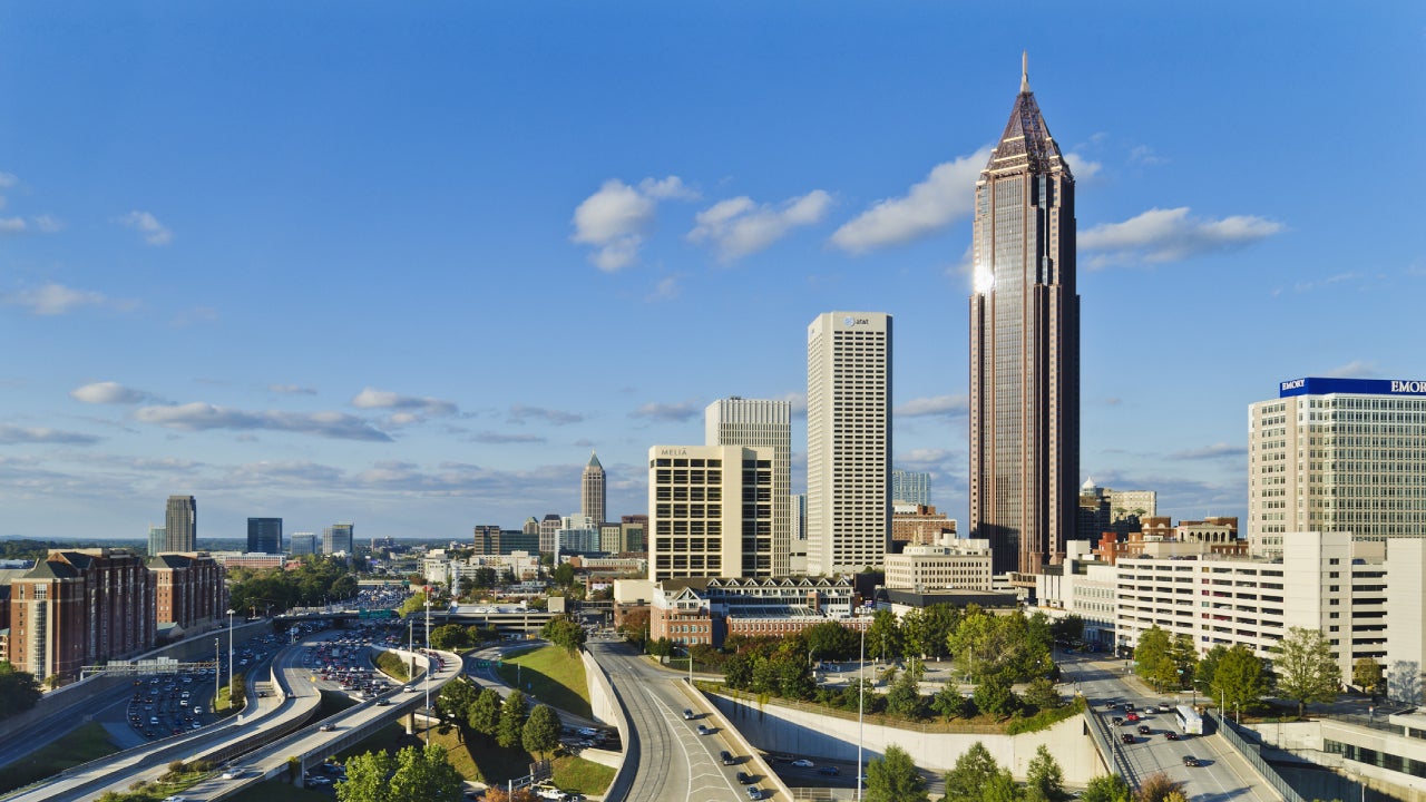 Traffic in Atlanta, Georgia.