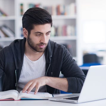 College student studies