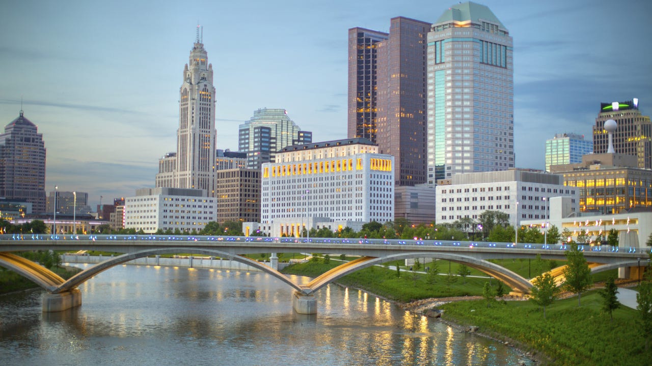 Shot of the Cleveland skyline