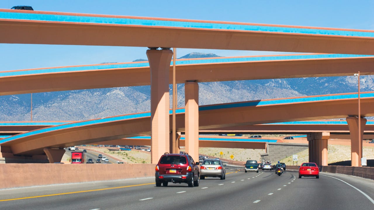 Iconic highways and bypasses in New Mexico