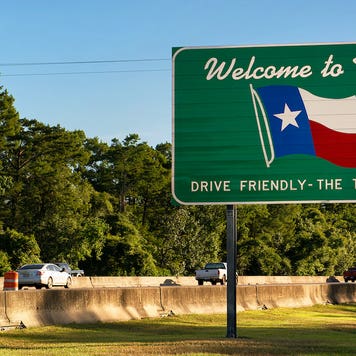 Welcome to Texas sign