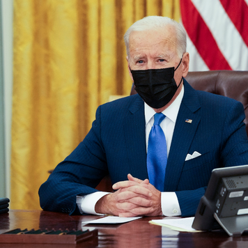 President Joe Biden in the Oval Office