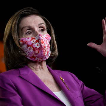 House Speaker Nancy Pelosi speaks during a news conference about the $1.9 trillion coronavirus relief bill.