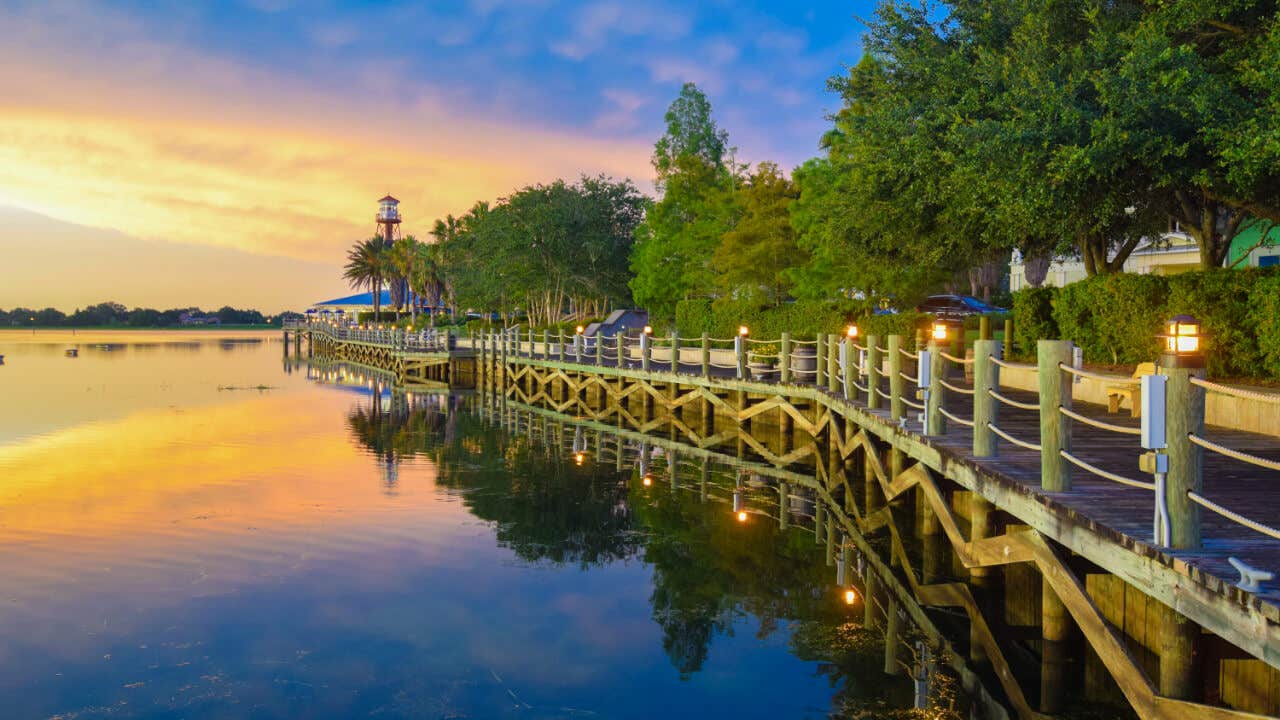 Boardwalk in Lake Villages, Florida