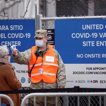 Chicago's United Center Opens As Mass Vaccination Site