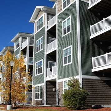 A condominium building