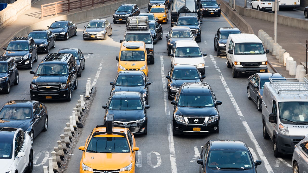 Traffic Near Queensboro Bridge, New York City
