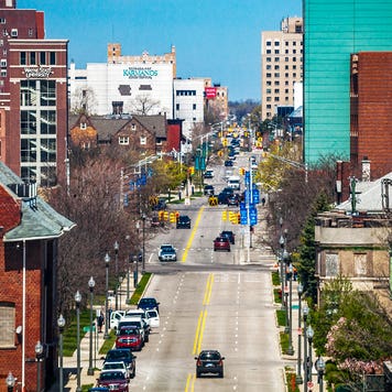 street in Detroit, Michigan