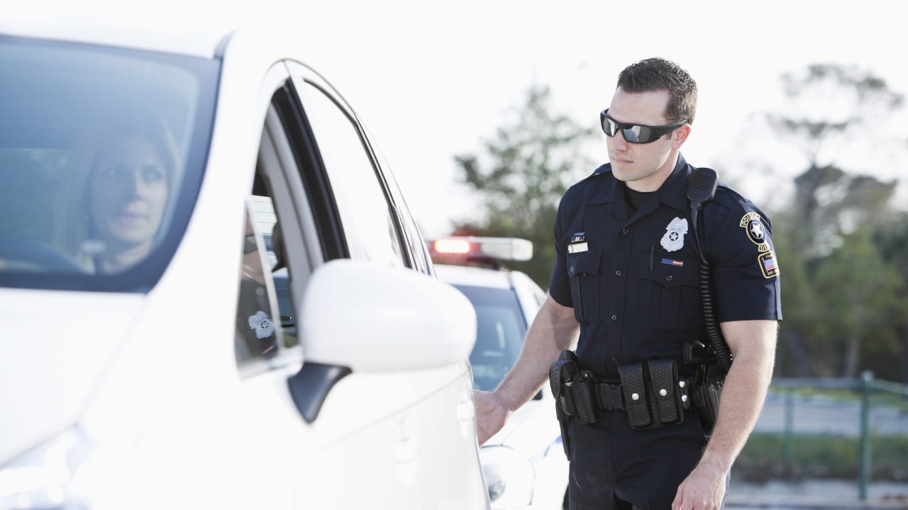 Woman pulled over by police