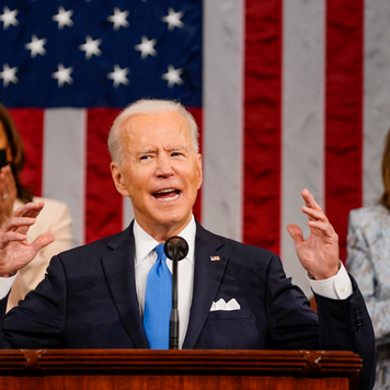 President Joe Biden speaks before a joint session of Congress at the U.S. Capitol