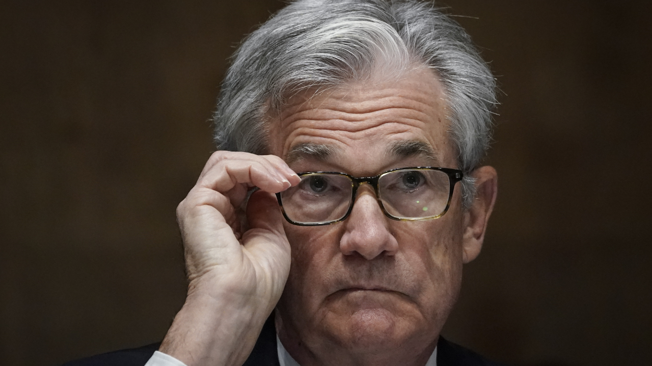 Federal Reserve Chairman Jerome Powell at a Senate Banking Committee hearing