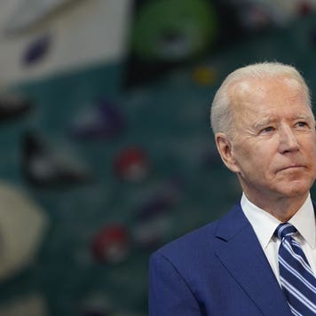 President Biden speaks during an event in Virginia