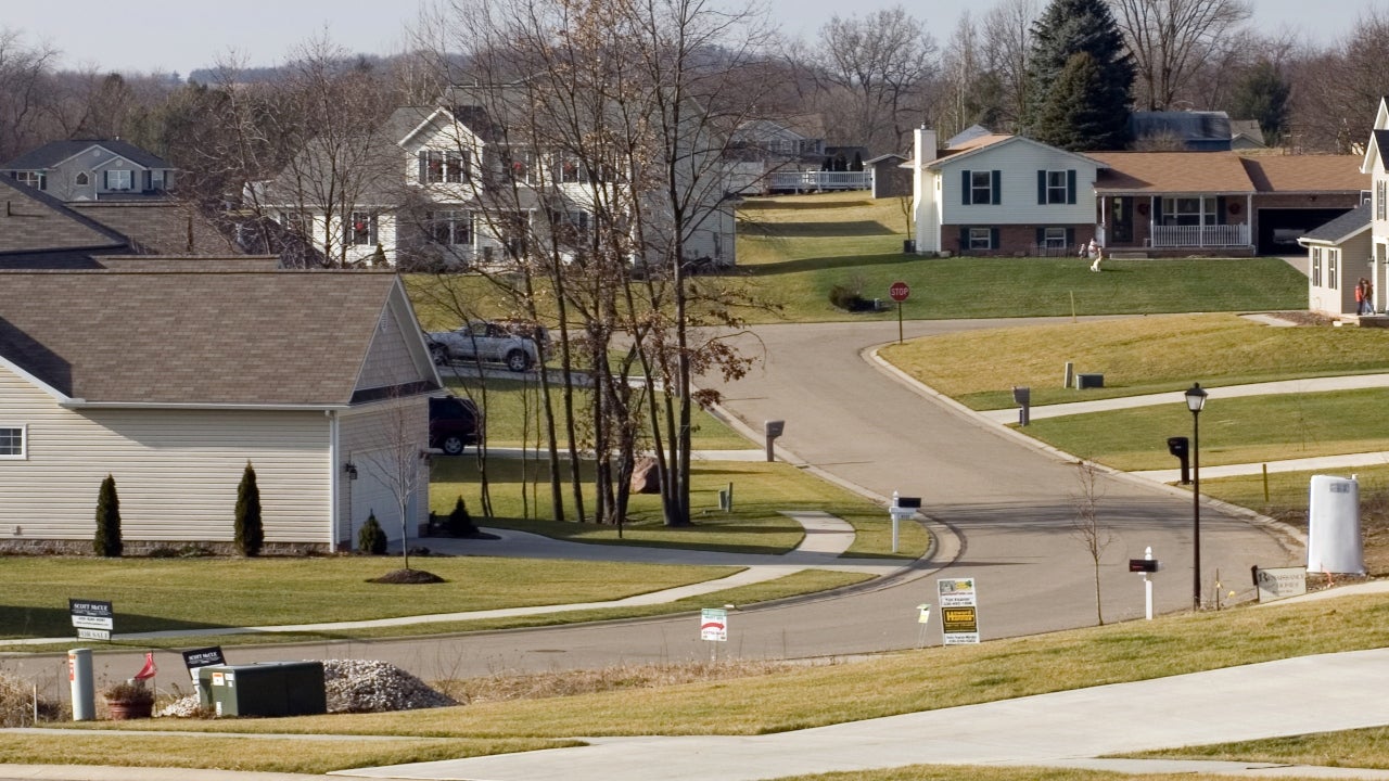 A suburban neighborhood outside of Canton, Ohio