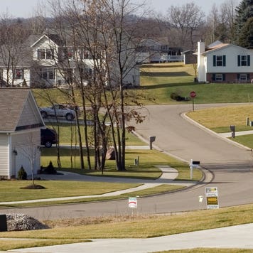 A suburban neighborhood outside of Canton, Ohio