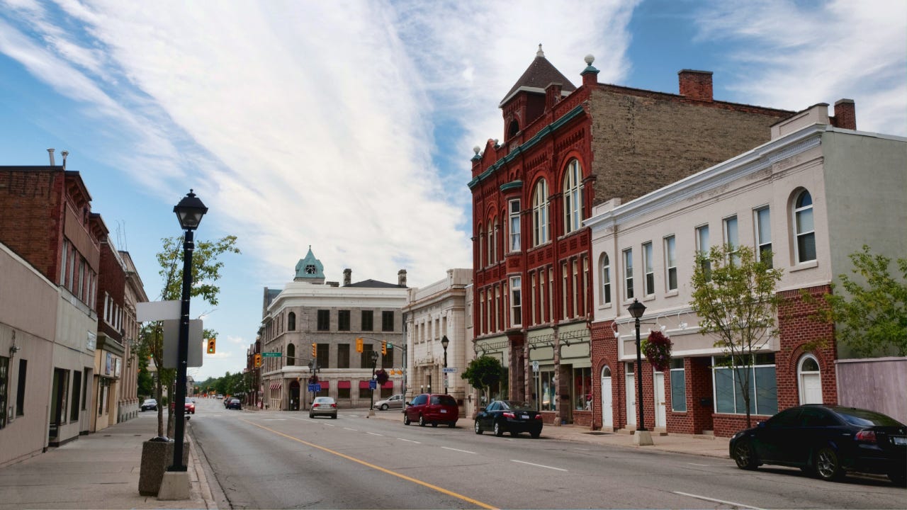 Small town main street