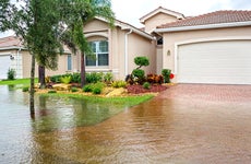 flooding at a house