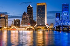 Skyline, Blue Hour, Jacksonville, Florida, America