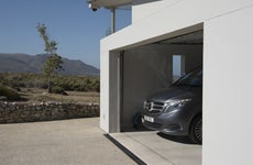 Exterior of modern car garage
