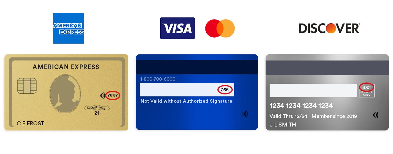 Where can you find your credit card security code