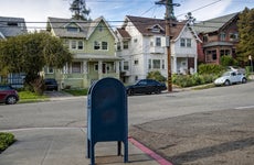 Mailbox residential neighborhood
